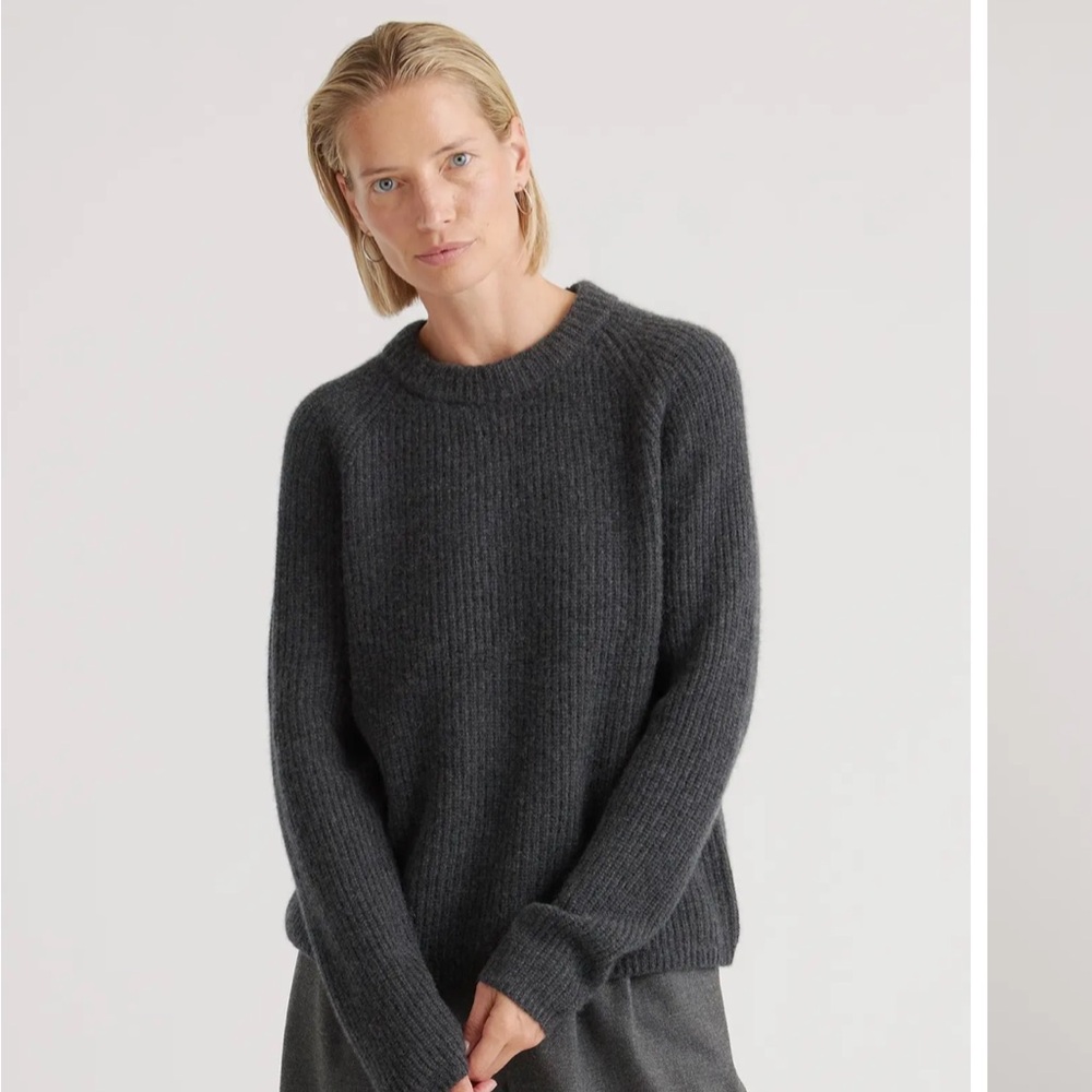Mongolian Cashmere Fisherman Crewneck Sweater